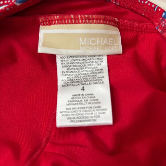 Michael Kors Lace-Up Plunge One-Piece Swimsuit – NWOT – Size 4 - Picture 6 of 6